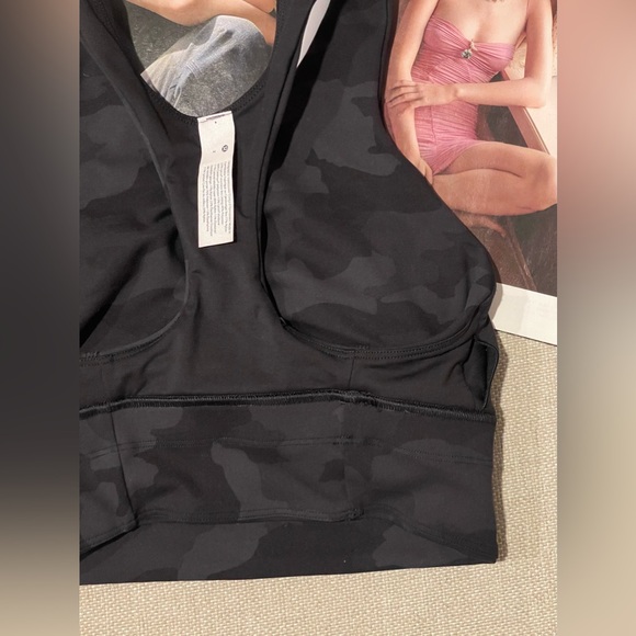 Lululemon Wunder Train Longline Bra Medium Support C/D Cup In Camo Size 2 - Picture 11 of 14